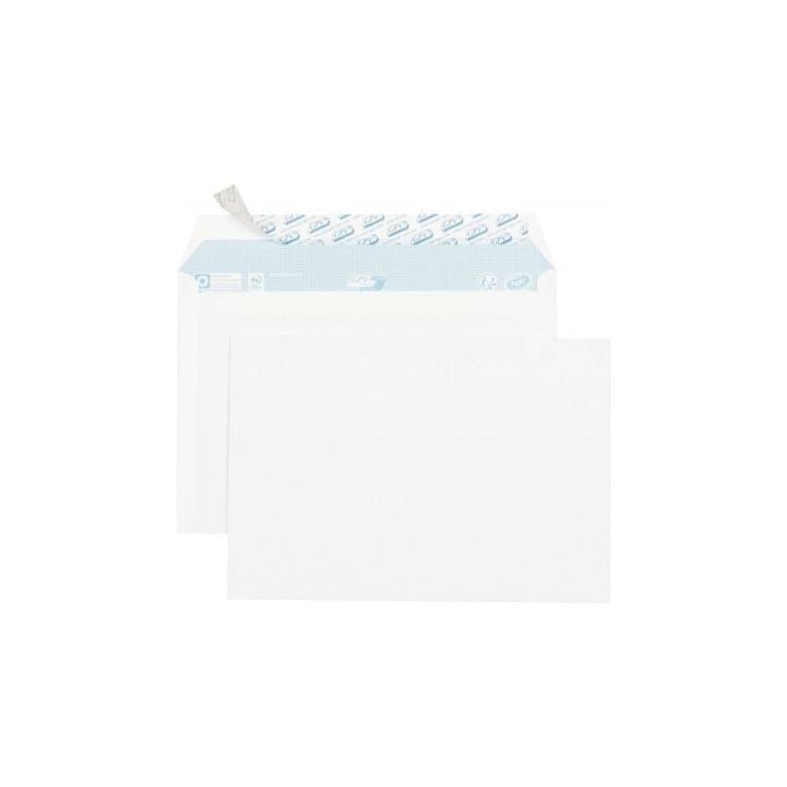 Boîte de 70 enveloppes blanches C5 162x229 80g/m² bande siliconée 6263