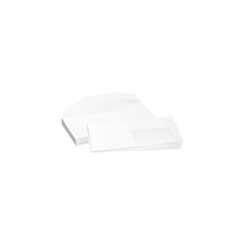 Achetez Boite de 1000 enveloppes blanches 162xx229mm 80g mécanisables fenêtre 45x100mm 1561 LA COU..