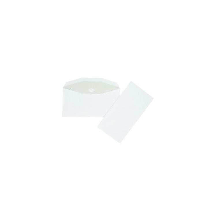 Boîte de 1000 enveloppes blanches 115x225 80g/m² de mise sous pli automatique gommées 13991 LA COURONNE