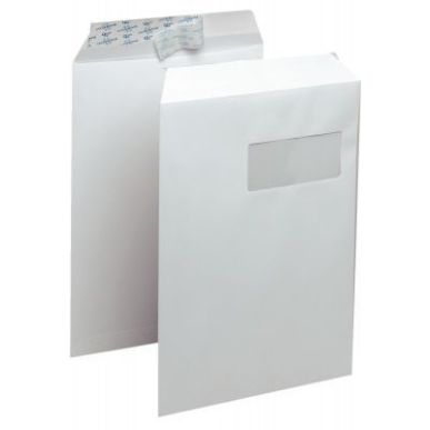 Achetez Paquet de 50 pochettes vélin blanc 229x324 90g/m² fenêtre 50x110 bande de protection 2305..