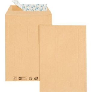 Achetez Paquet de 25 pochettes kraft 260x330 90g/m² bande de protection 39302 pas cher sur Ma Rentr..