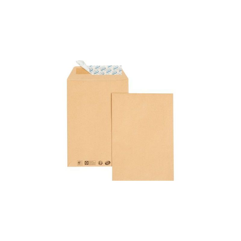 Achetez Paquet de 25 pochettes kraft 260x330 90g/m² bande de protection 39302 pas cher sur Ma Rentr..