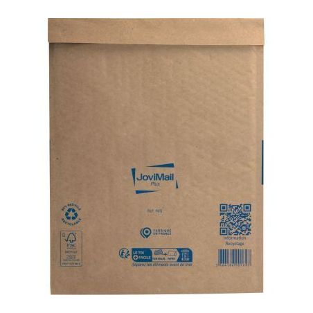 Achetez Carton de 100 pochettes bulles papier renforcé 270x360 153500109 JOVIMAIL JOVIPACK pas cher..