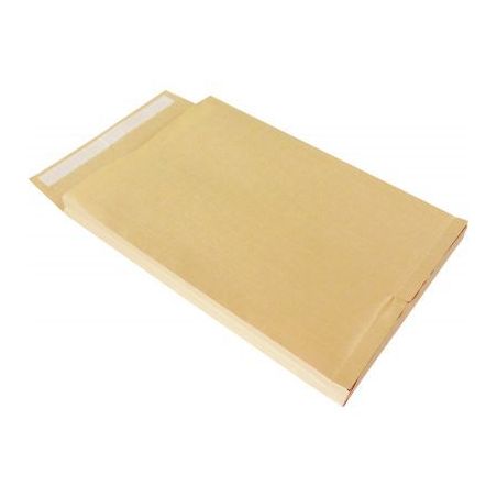 Achetez Paquet de 25 pochettes kraft armé 280x360mm 130g soufflet 30mm bande siliconné 23068 LA CO..