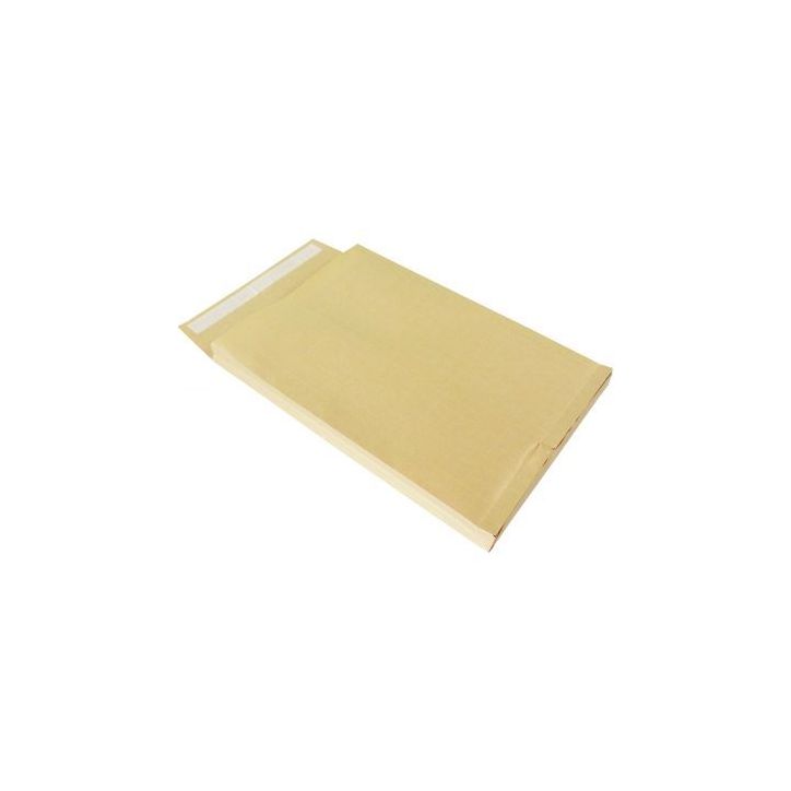 Carton de 125 pochettes kraft armé 229x324mm soufflet 30mm bande siliconée 1798 LA COURONNE