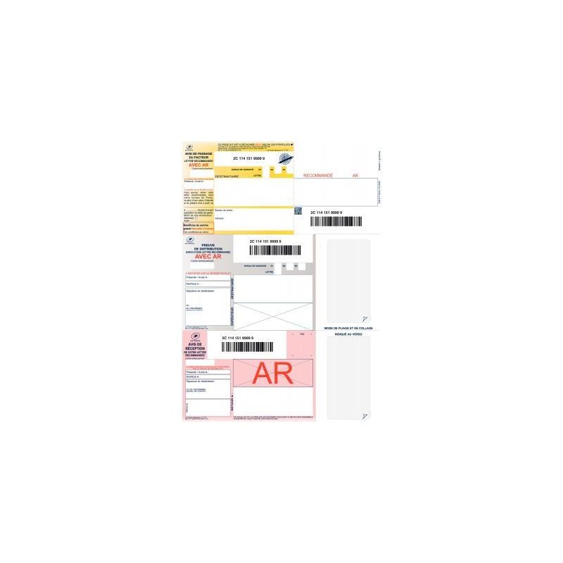 Achetez Boite de 150 imprimés recommandés 3899 pas cher sur Ma Rentrée Scolaire