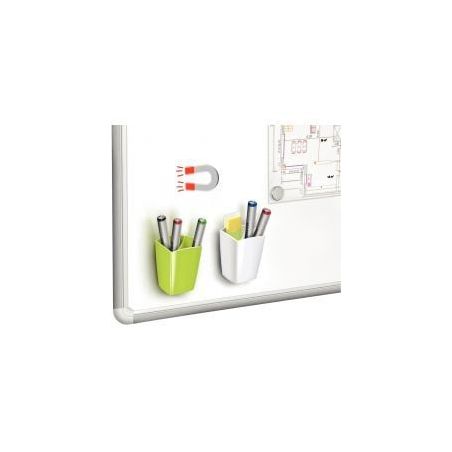 Achetez CEP Pot à  crayons et feutres, magnétique, 2 compartiments, coloris Vert. Dim L7,8 x H9,5..