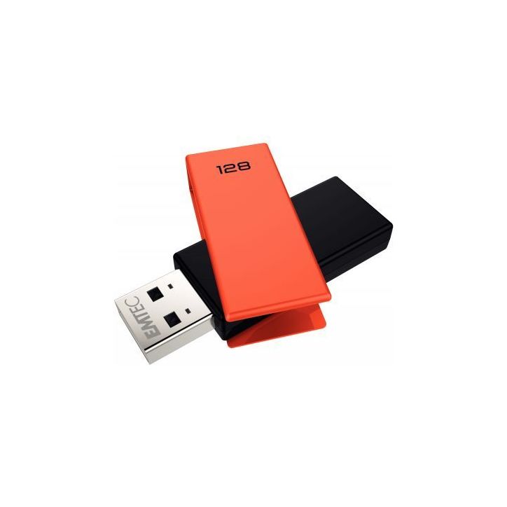 Clé USB Emtec Brick 2.0 C350 128 go orange ECMMD128GC352 EMTEC