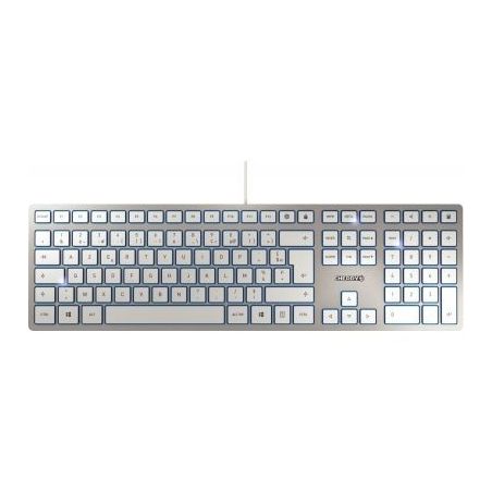 Achetez Clavier Cherry KC6000  slim silver 925539 CHERRY pas cher sur Ma Rentrée Scolaire