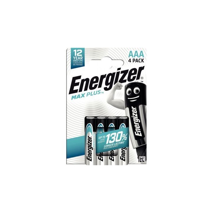 DURACELL Piles alcalines AAA Optimum, 1,5 V LR03 MN2400, lot de 4 piles