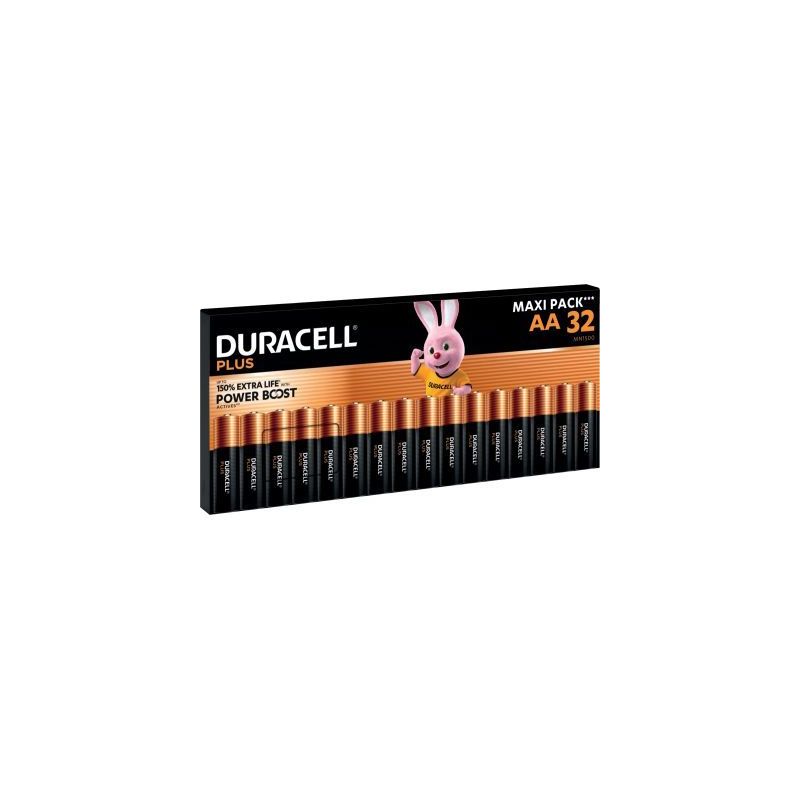 Achetez Boite 32 piles 1.5V PLUS POWERBOOST AA / LR06 / MN1500 5000394176577 DURACELL pas cher sur M..