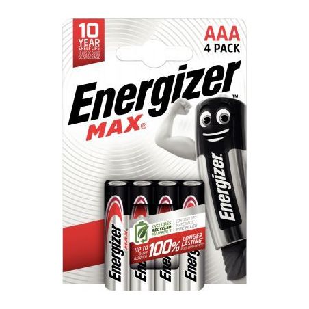 Achetez Blister de 4 piles 1.5V Max AAA 7638900438147 ENERGIZER pas cher sur Ma Rentrée Scolaire