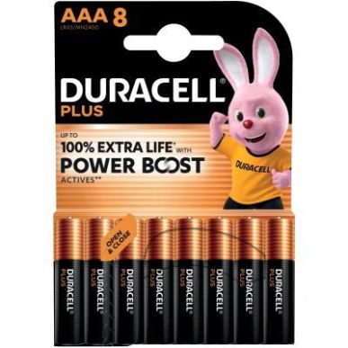 Achetez Blister 8 piles 1.5V PLUS POWERBOOST AAA / LR03 / MN2400 5000394176768 DURACELL pas cher sur..