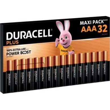 Achetez Boite 32 piles 1.5V PLUS POWERBOOST AAA / LR03 / MN2400 5000394177277 DURACELL pas cher sur ..