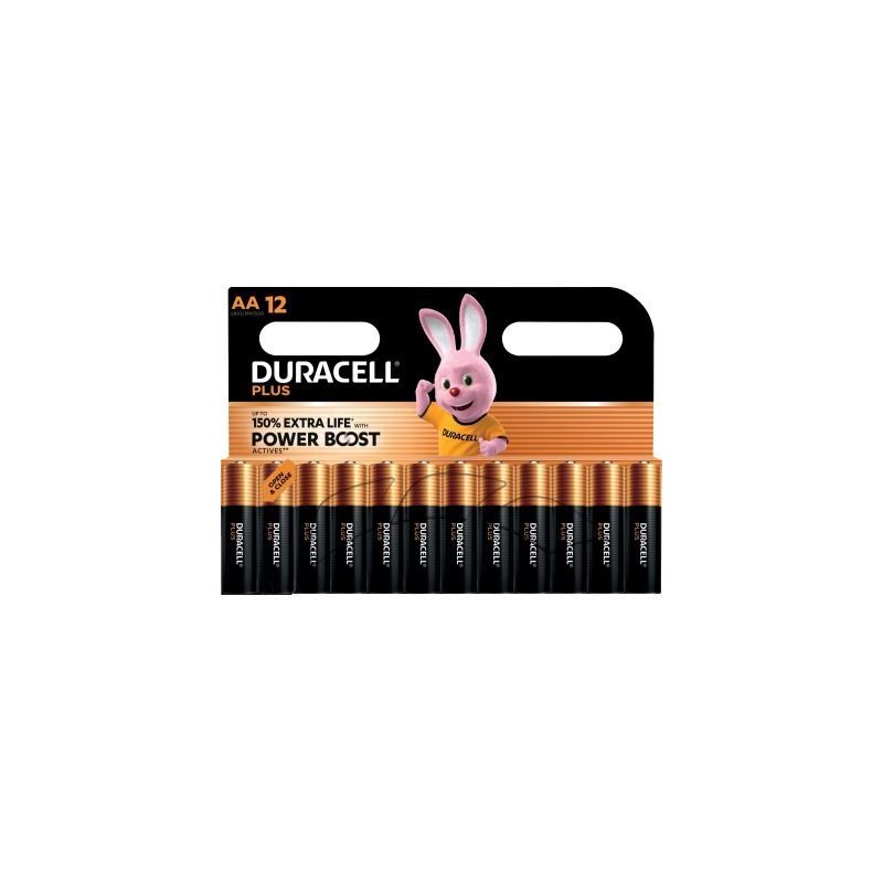 Achetez Blister 12 piles 1.5V PLUS POWERBOOST AA / LR06 / MN1500 5000394176324 DURACELL pas cher sur..