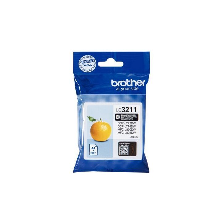 Cartouche encre à la marque Brother LC3211BK noir Orange LC3211BK BROTHER