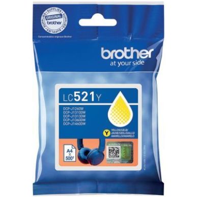 Achetez Brother CASQUE cartouche d'encre jaune authentique LC521Y BRSPILC521Y BROTHER pas cher sur M..