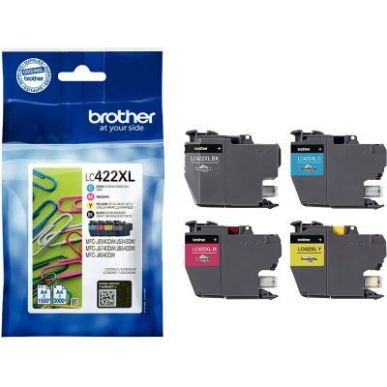 Achetez Lot de 4 cartouches d'encre Brother LC422XLVALBP noir cyan magenta et jaune à la marque Tro..