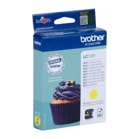 Achetez BROTHER Cartouche Jet d'encre Jaune LC123Y pas cher sur Ma Rentrée Scolaire