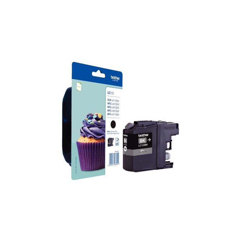 Achetez Brother CUPCAKE lot de 2 cartouches jet d'encre noire authentique (LC123BKBP2) Cupcake BRSPI.. Achetez Brother CUPCAKE lot de 2 cartouches jet d'encre noire authentique (LC123BKBP2) Cupcake BRSPI..