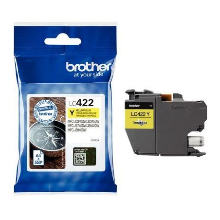 Achetez Cartouche d'encre Brother LC422Y jaune à la marque Boussole LC422Y BROTHER pas cher sur Ma ..