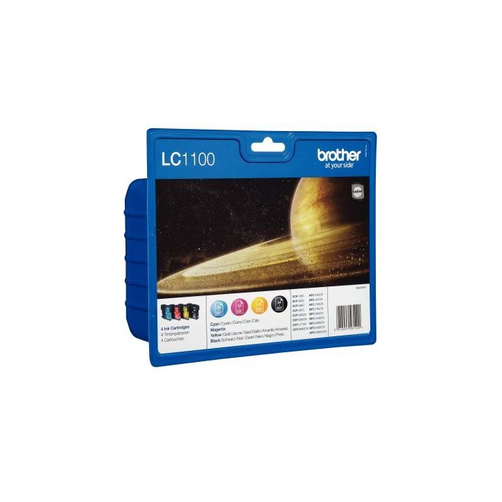 BROTHER Value Pack Jet d'encre N/C/M/J LC1100VB1P