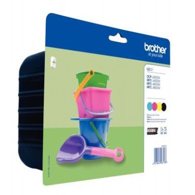 Achetez Lot de 4 cartouches jet d'encre à la marque Brother LC221VALBP noir cyan magenta et jaune S..