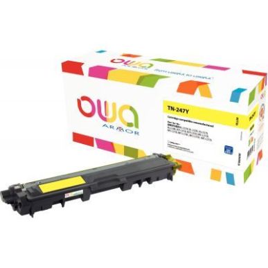 Achetez OWA toner laser jaune haute capacité remanufacturé compatible Brother TN247Y K18604OW OWA ..