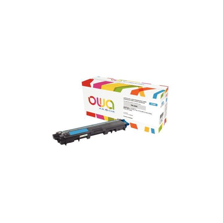 Toner laser compatible à la marque Brother TN245C cyan K15658OW OWA ARMOR