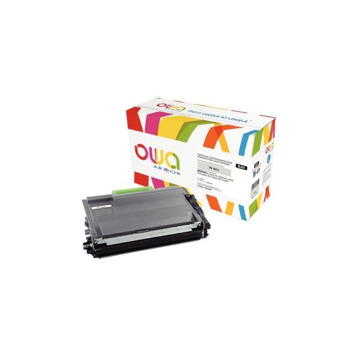 Toner compatible à la marque Brother TN3512 noir K15965OW OWA ARMOR