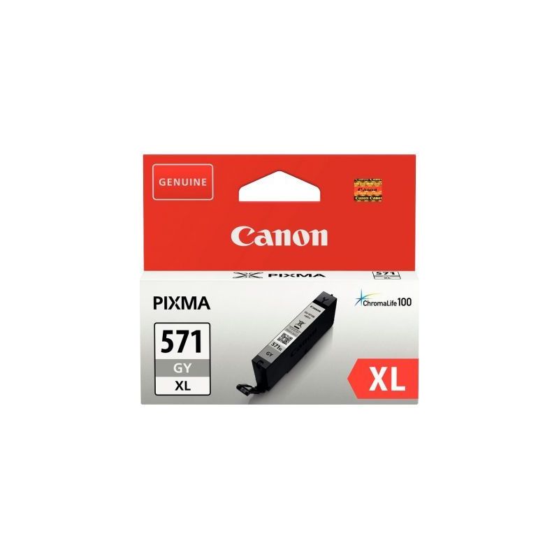 Achetez Cartouche jet d'encre à la marque Canon CLI-571GY gris haute capacité 571 XL CASPI0335C00.. Achetez Cartouche jet d'encre à la marque Canon CLI-571GY gris haute capacité 571 XL CASPI0335C00..