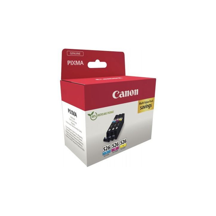 Multipack à la marque Canon CLI526 cyan magenta et jaune 526 CASPI4541B006 CANON