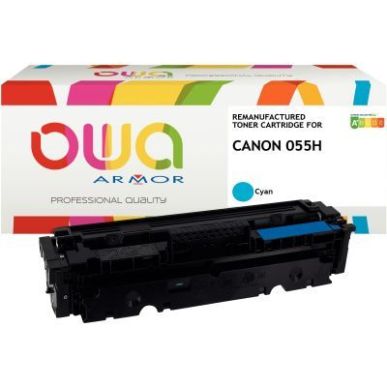 Achetez Cartouche laser compatible à la marque CANON 055H haute capacité cyan K18833OW OWA ARMOR p..