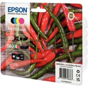 Achetez Lot 4 cartouches encre à la marque Epson T09R940 Noir haute capacité et Cyan Magenta Jaune..