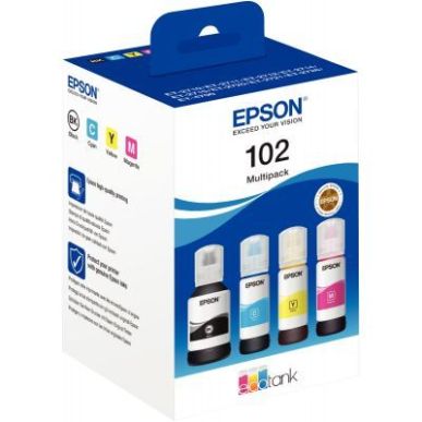 Achetez Lot de 4 flacons d'encre à la marque EPSON T03R640 noir cyan magenta jaune 102 EPSPIT03R640..