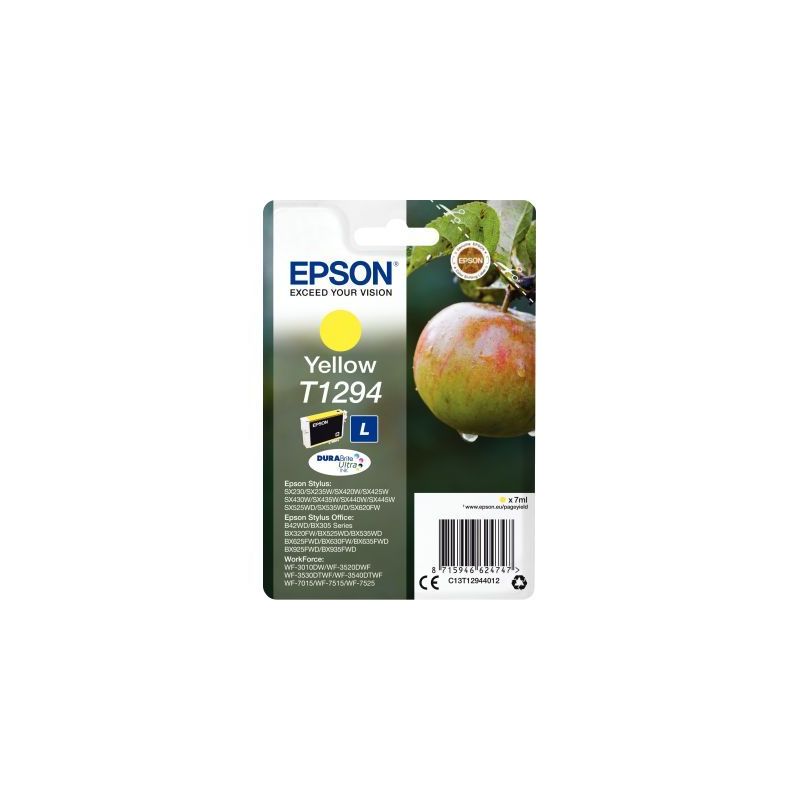 Achetez EPSON Cartouche Jet d'encre Jaune C13T12944012 pas cher sur Ma Rentrée Scolaire