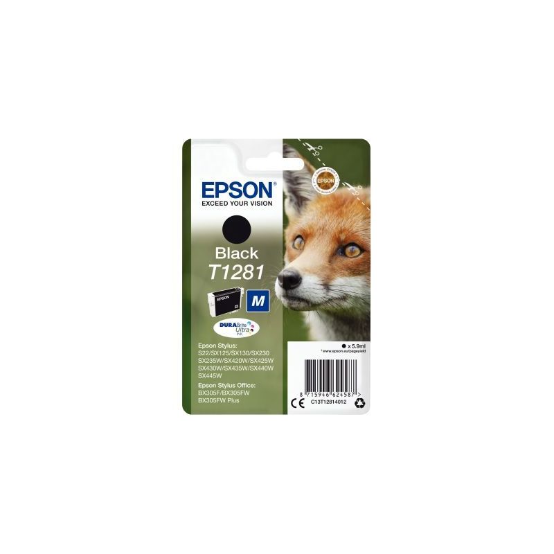 Achetez Cartouche d'encre à la marque Epson T128140 noir Renard EPSPIT12814012BU EPSON pas cher sur..