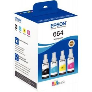 Achetez Lot de 4 flacons encre à la marque Epson T664640 noir cyan magenta jaune 664 C13T664640 EPS..