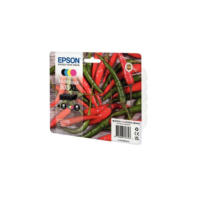 Achetez Lot de 4 cartouches encre à la marque Epson T09R640 Noir Cyan Magenta Jaune haute capacité.. Achetez Lot de 4 cartouches encre à la marque Epson T09R640 Noir Cyan Magenta Jaune haute capacité..