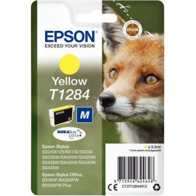 Achetez Cartouche d'encre à la marque Epson T128440 jaune Renard EPSPIT12844012BU EPSON pas cher su..