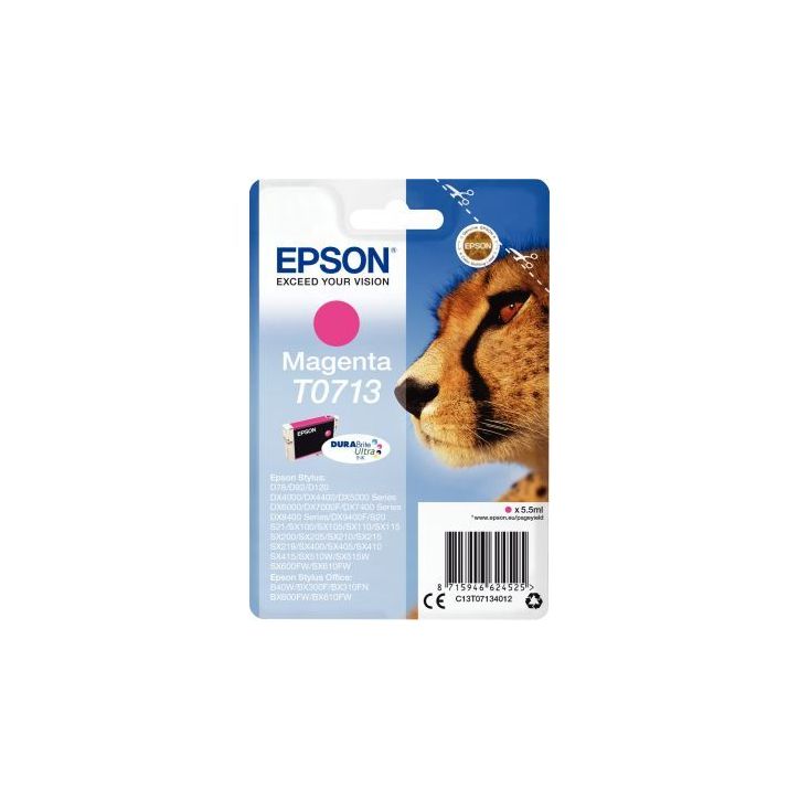 Cartouche jet d'encre à la marque Epson T071340 magenta Guépard EPSPIT07134012BU EPSON