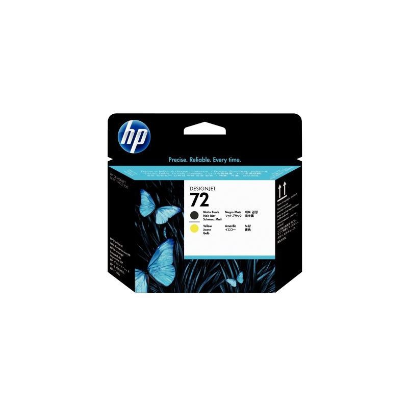 Achetez Tête d'impression jet d'encre à la marque HP C9384A noir mat et jaune 72 HPSPIC9384A HP pa..