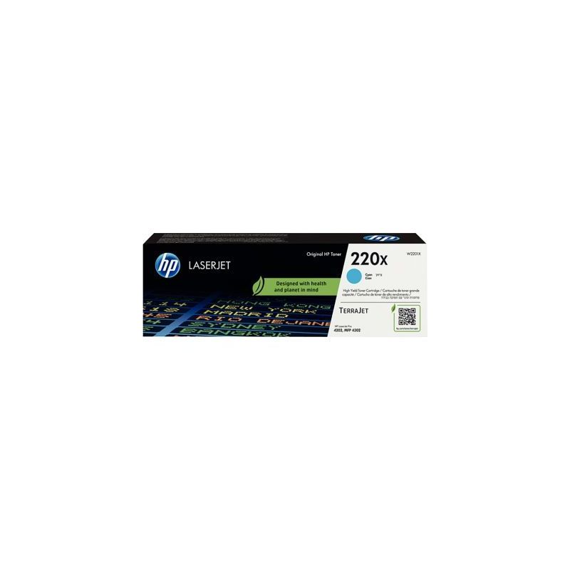 Achetez HP 220X toner cyan grande capacité authentique (W2201X) 220X HPSPLW2201X HP pas cher sur Ma..