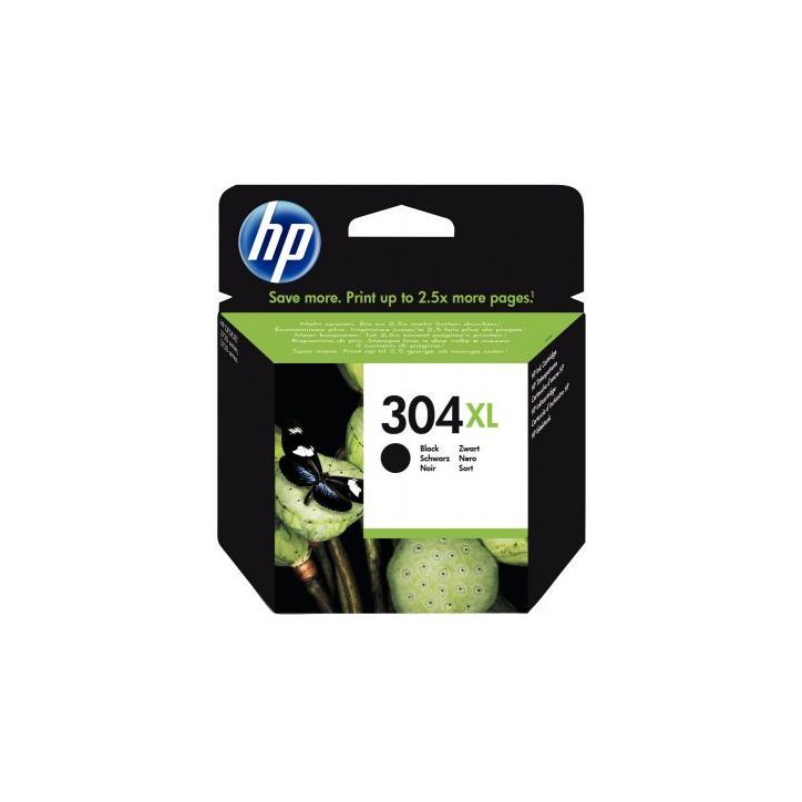 HP 304XL Cartouche d'Encre Noire grande capacité Authentique (N9K08AE)