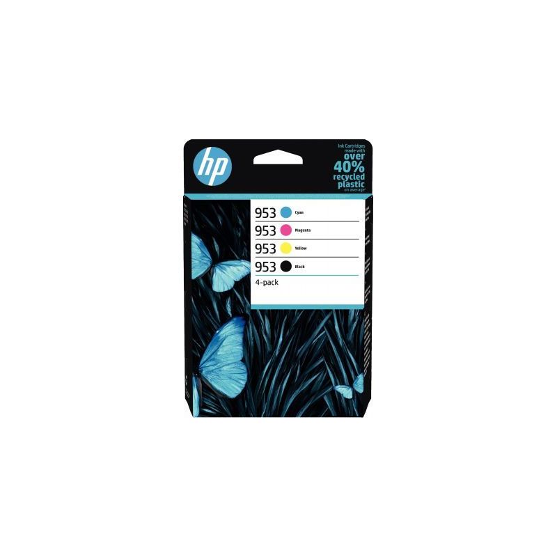 Achetez Lot de 4 cartouches encre à la marque HP 6ZC69AE noir cyan magenta et jaune 953 HPSPI6ZC69A..