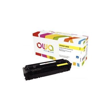 Achetez OWA cartouche laser jaune haute capacité remanufacturée compatible HP 203X (CF542X) 203X K..
