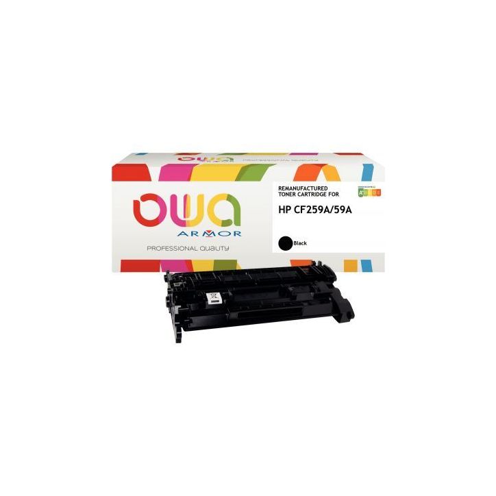 OWA cartouche laser noire haute capacité remanufacturée compatible HP 59A (CF259A) 59A K18649OW OWA
