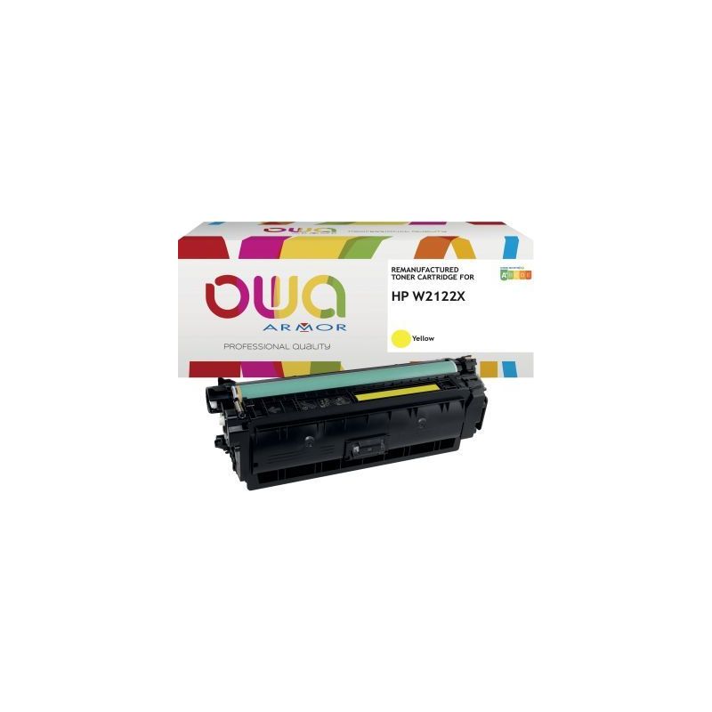 Achetez OWA toner laser remanufacturé jaune haute capacité compatible HP 212X (W2122X) 212X K18950..