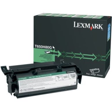 Achetez Lexmark T650H80G toner laser noir haute capacité authentique LXSPLT650H80G LEXMARK pas cher..