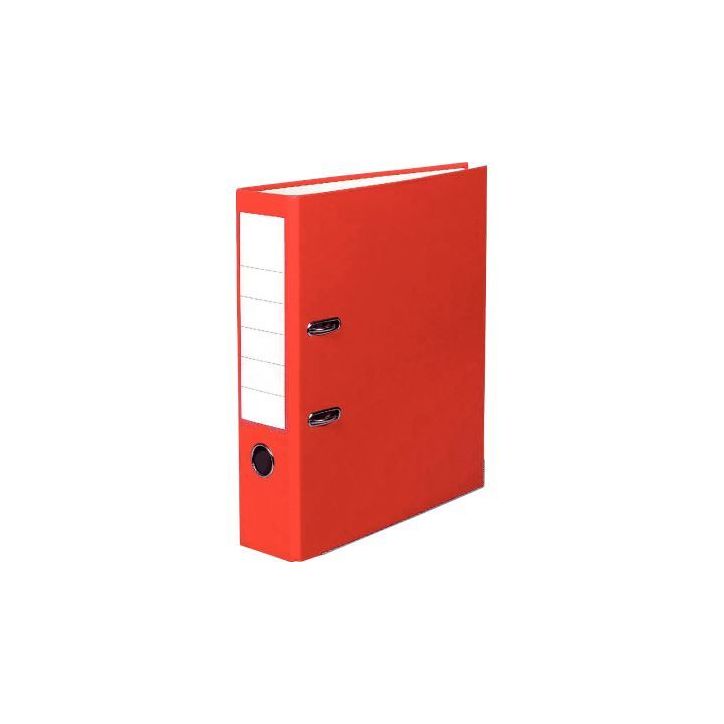PERGAMY Classeur à  levier en polypropylène intérieur/extérieur. Dos 8cm. Format A4. Coloris Rouge
